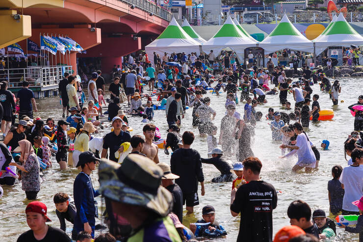 2023년 제16회 정남진 장흥 물축제 물축제 이모저모