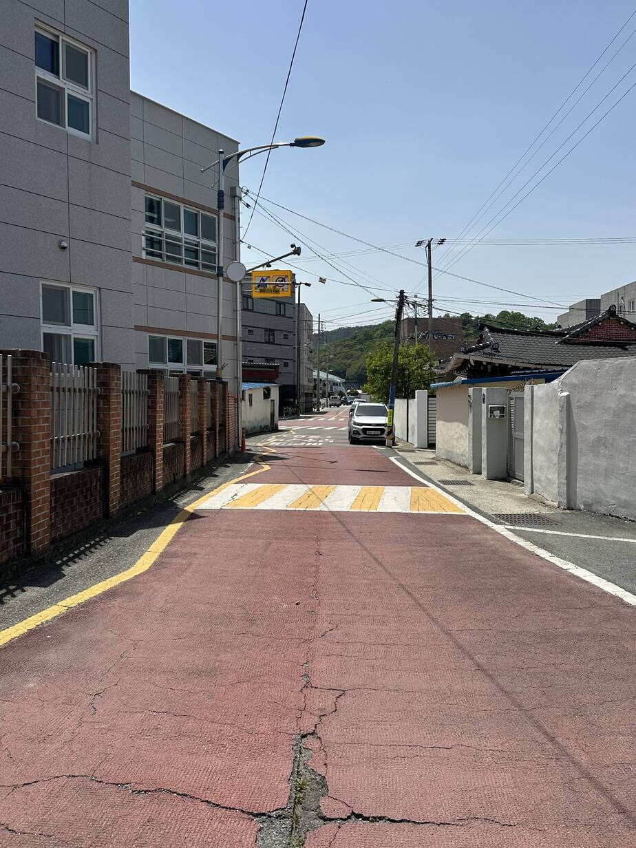 장흥초등학교 후문 도로2
