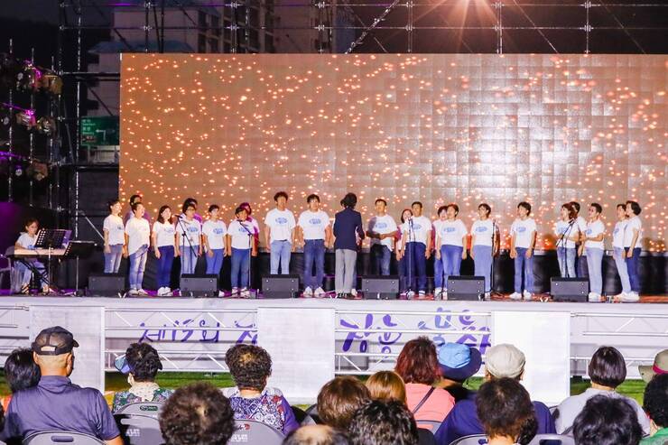 제15회 정남진 물축제 장흥 POP 콘서트 사진입니다.