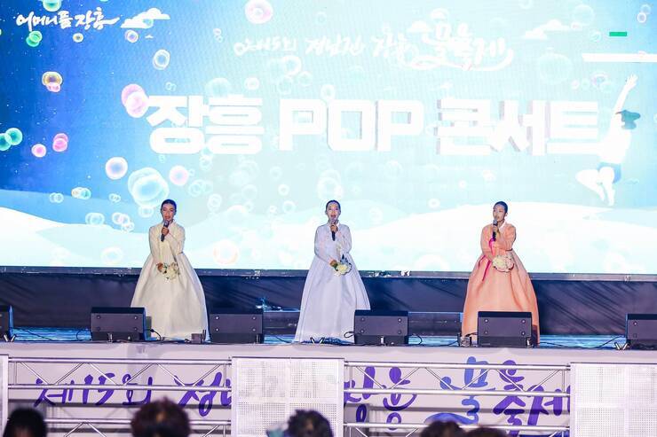 제15회 정남진 물축제 장흥 POP 콘서트 사진입니다.