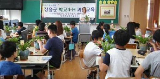 장흥군 학교4-H회 과제활동